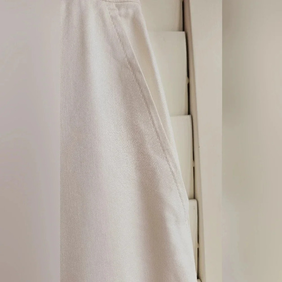 🥝HOST PICK🥝 Club Monaco Off White Wide Leg Trousers Pants Linen Blend Size  M - Picture 4 of 14